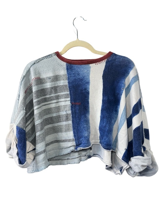 Free People Tops - 🌀▫️Free People We The Free North of North 2025 Distressed Striped Crop Top▫️🌀